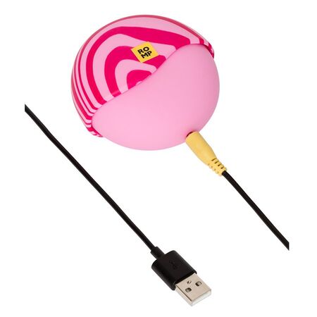 Розовый бесконтактный клиторальный стимулятор Romp Spin